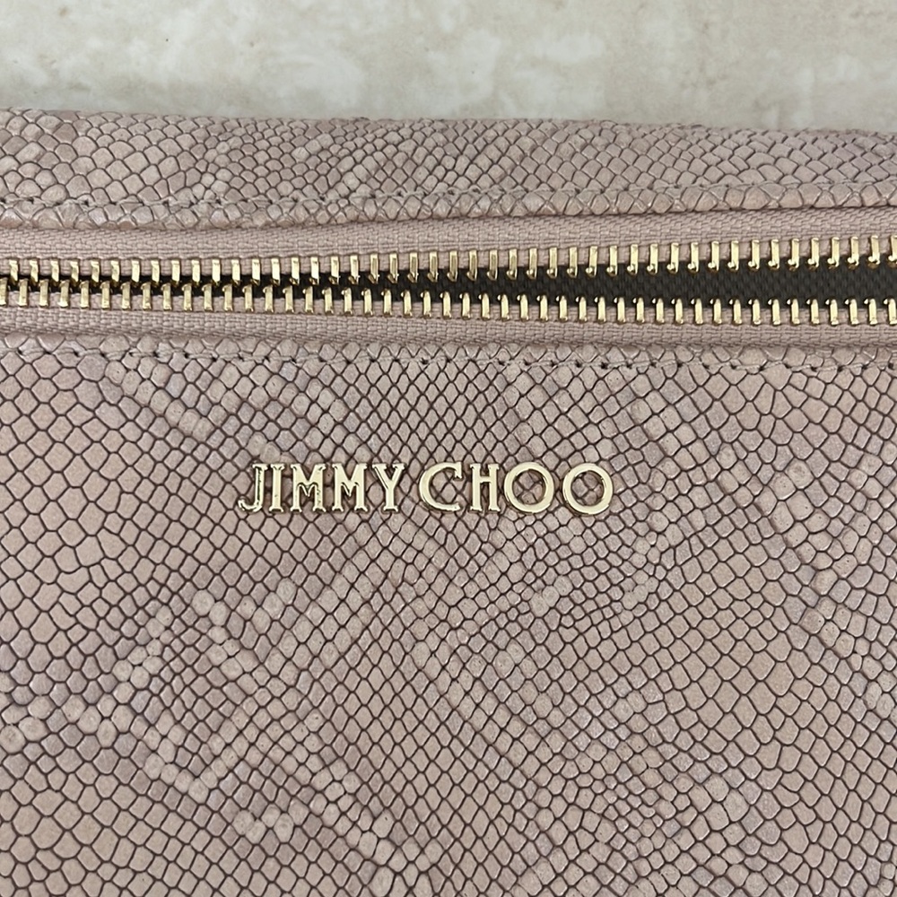 Jimmy choo zena metallic clutch